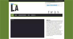 Desktop Screenshot of dontwastela.com